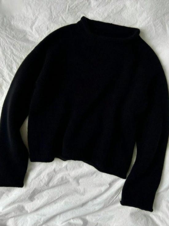 Korean Style Mohair Loose Sweater - Autumn/Winter Round Neck Rolled Hem Pullover for Women
