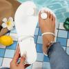 Fashion Sexy Woman Summer Flat Slippers Open Toes Roman Beach Sandals Ladies 2025 New Color Slide Large Size 36-43 Shoes for Women