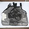 1Pc Waterproof Kitchen Apron Household TPU Oil Resistant Work Apron Transparent Black Dirt-Proof Cleaning Aprons