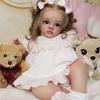 60cm Bambola Realistica di Simulazione Bambino Rinato Tutti Carina Fatta a Mano Capelli Impiantati Bambole Reborn per Bambini Giocattolo di Accompagnamento Regalo di Matrimonio