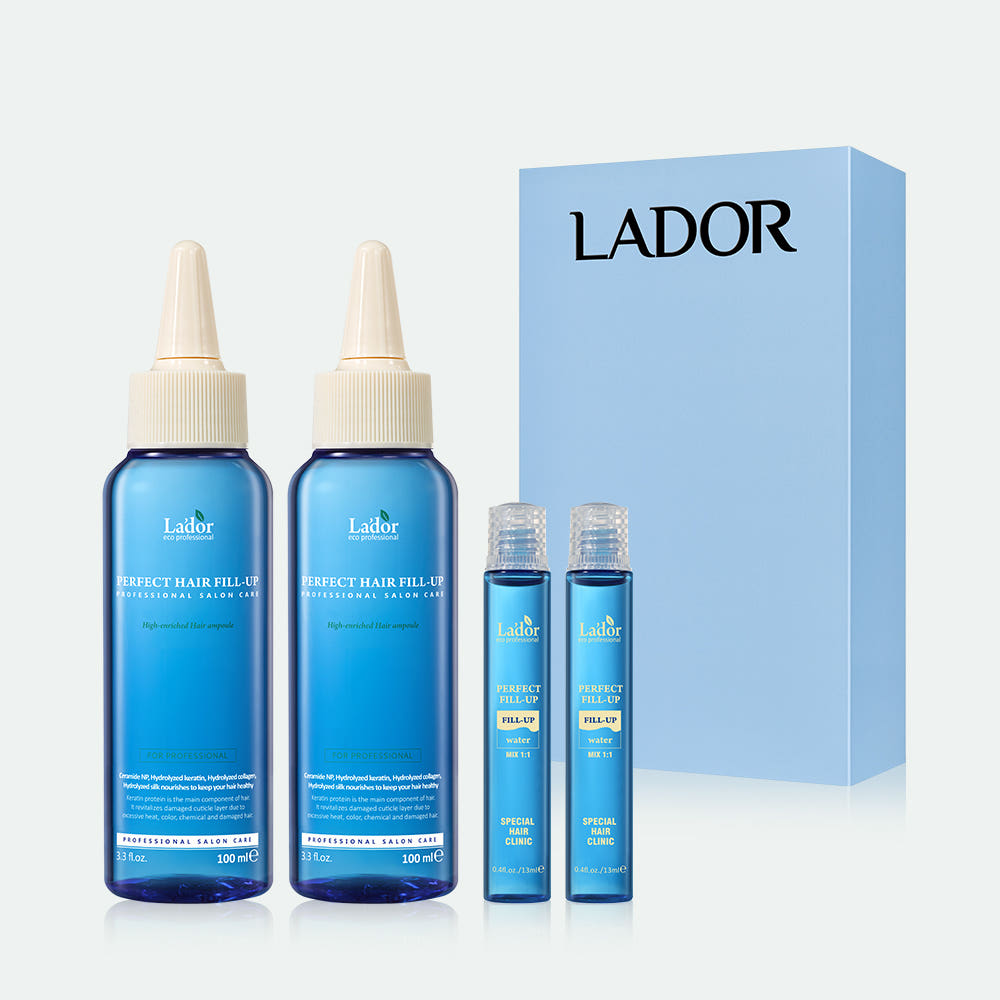 

[Lador] Perfect Hair Fill-Up Protein Ampoule Set (100ml x 2 + 26ml) - [K-BEAUTY] Intensive Keratin Repair special set (100mlX2+26ml)