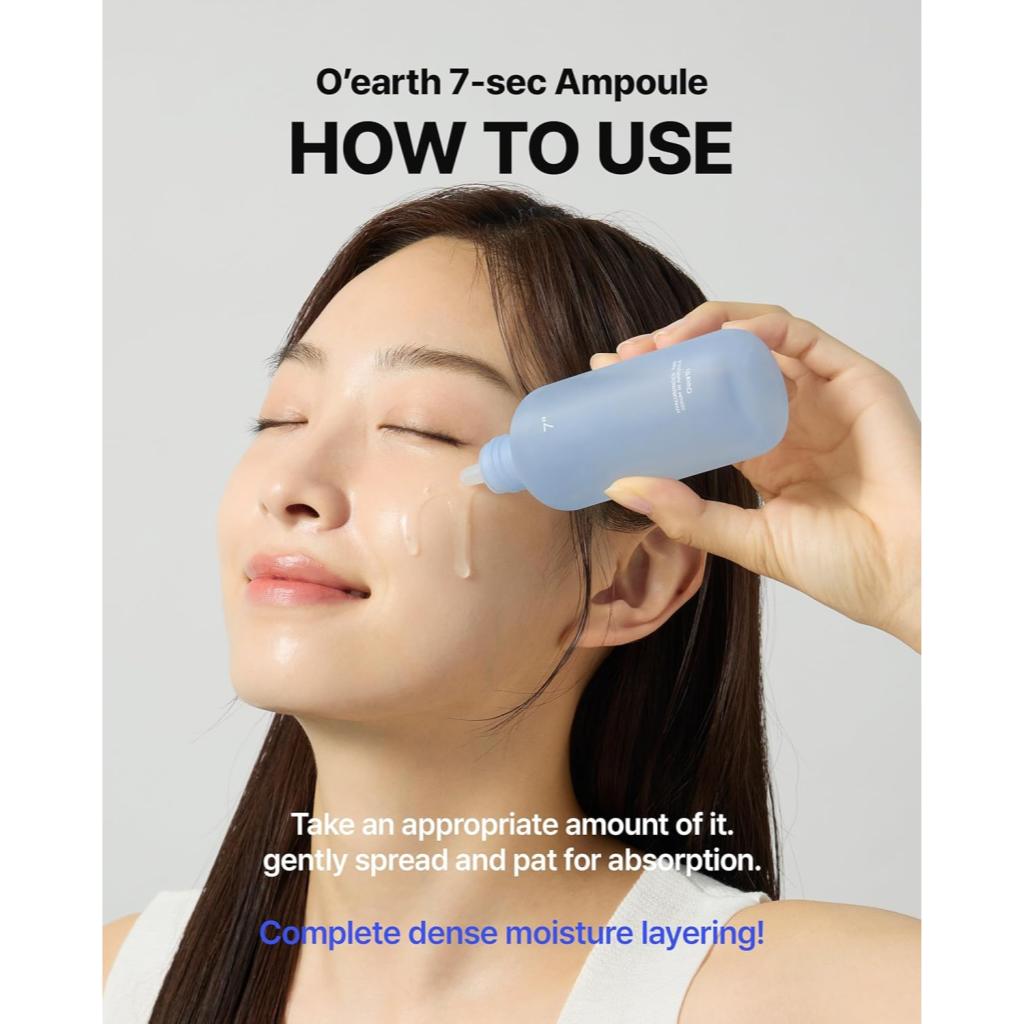 O'earth HYALURONICICA 7 Sekunden Serum in Ampulle 105ml 11 Hyaluronsäure Tiefenfeuchtigkeit Schnell einziehend Koreanische Hautpflege