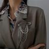 Ins Style Retro Pearl Fringed Pin Decoration Personality Temperament Japan And Korea Fashion Autumn And Winter New Coat Brooch Tide