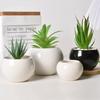 6Pcs Round Shape Succulent Flower Pot Mini Ceramic Pot New Plant Potted  Green Plant