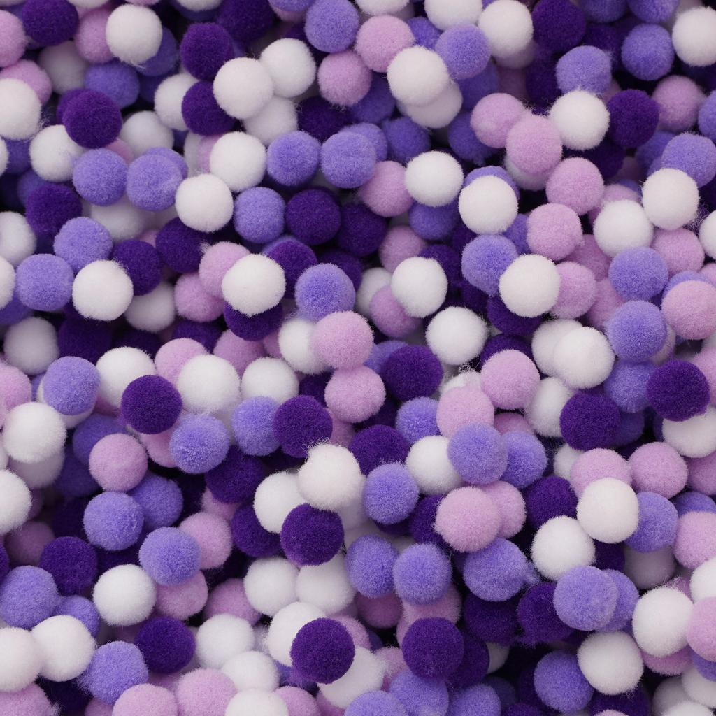 20-200 Stück Bunte Pompon-Plüschbälle Gemischte Farbe Kreatives Kinder-Handarbeitsmaterial Glitzer-Schaumstoffball DIY Bastelbedarf