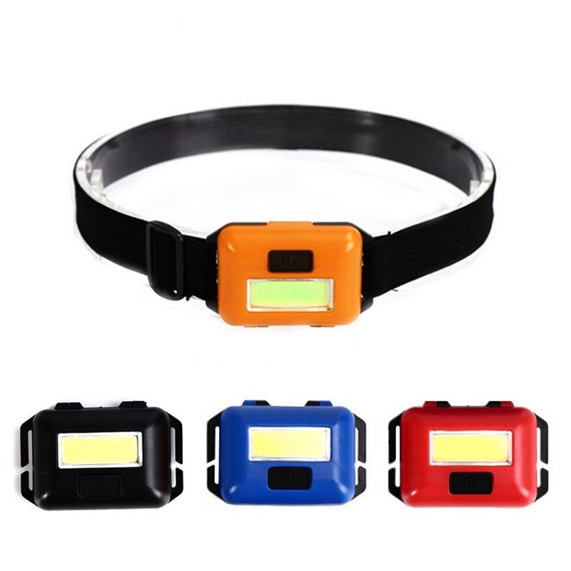 3 Modes Mini Portable COB LED Headlamp Outdoor Waterproof Night Riding Fishing Headlight Battery Powered (no Battery) Headlight