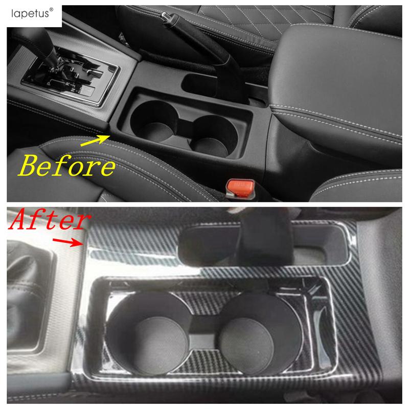 Head Lamp / Water Cup Panel / Dashboard Side Middle Air AC Vent Cover Trim For Mitsubishi ASX   Carbon Fiber Accessories