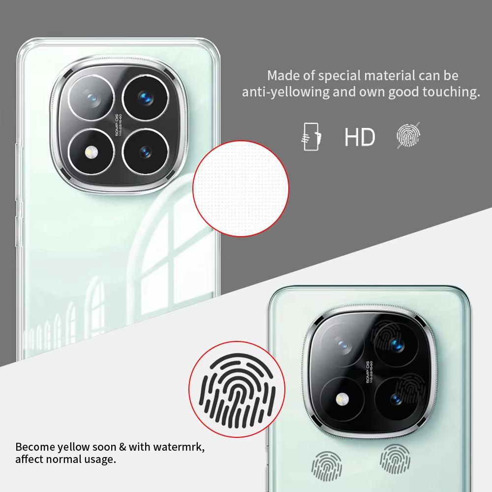 For Redmi Note 14 Pro 5G Case Soft Silicone TPU Phone Case For Redmi Note 14 Pro Plus 5G Note14 5G Clear Shockproof Back Cover Bumper Coque