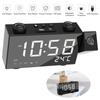 6 Inch Digital FM Projection Radio Alarm Clock 4 Brightness Adjustment 3 Time Displays Dual Alarm