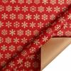 Christmas Gift Wrapping Roll for Holiday Presents - 43cm, Festive Brown for Gift Wrapping