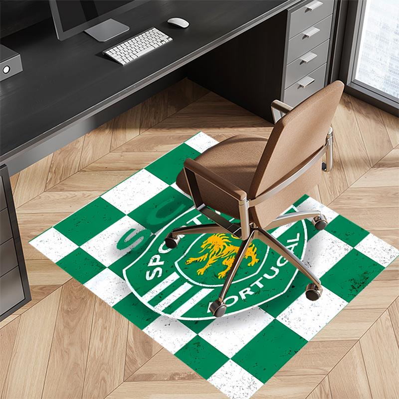 Sporting CP Logo Printed Absorbent Washable Carpet, Non-Slip Bathroom Mats, Kitchen Rugs, Yoga Mat,Living Room Entrance, Camping Picnic Rugs