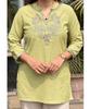 Női Designer Pamut Felső Tunika Kurta Felső