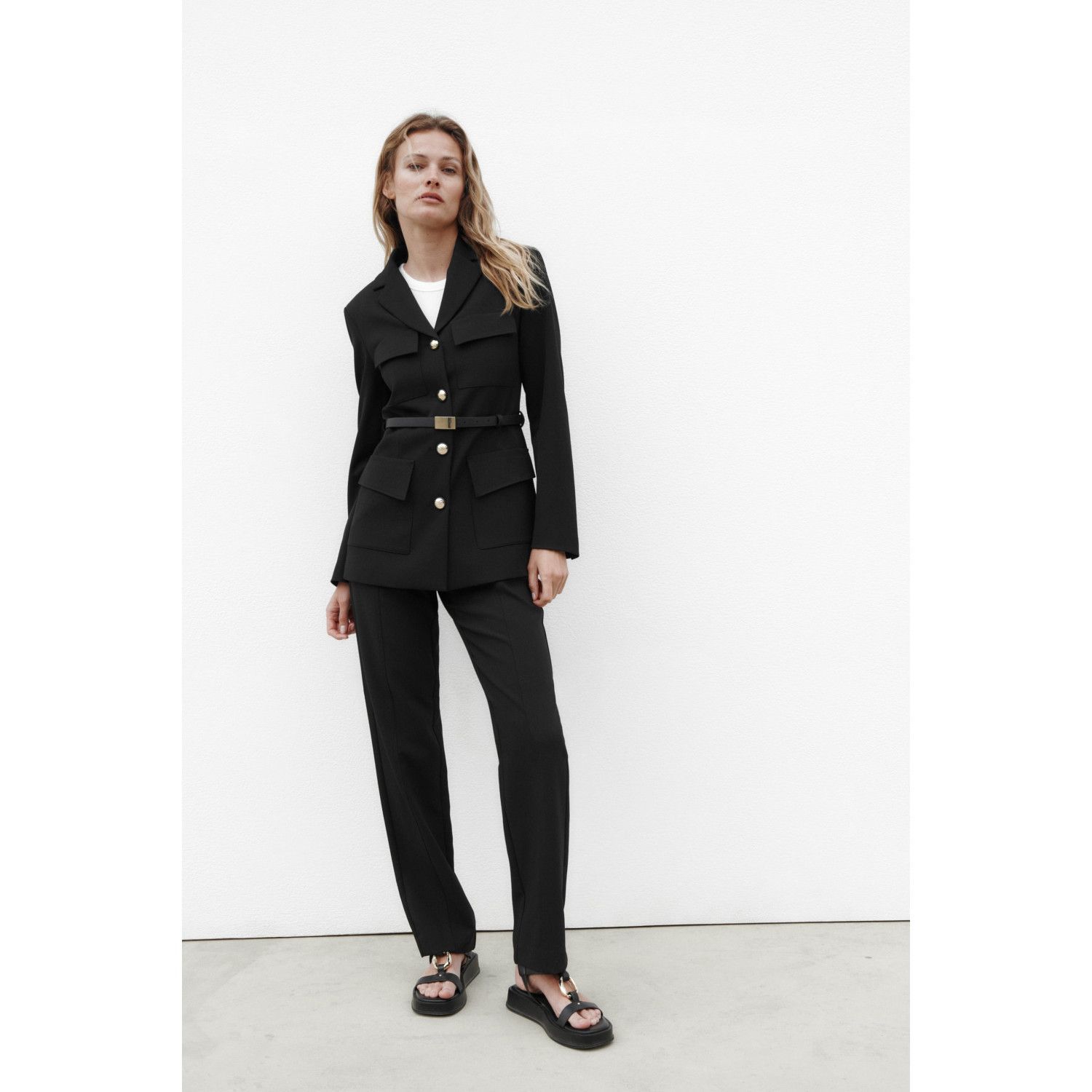 

HIGH-WAIST STRAIGHT TROUSERS