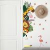 Little Animals Flowers Wall Sticker Kids Room Living Room Wall Decoration Self-Adhesive Home Decor