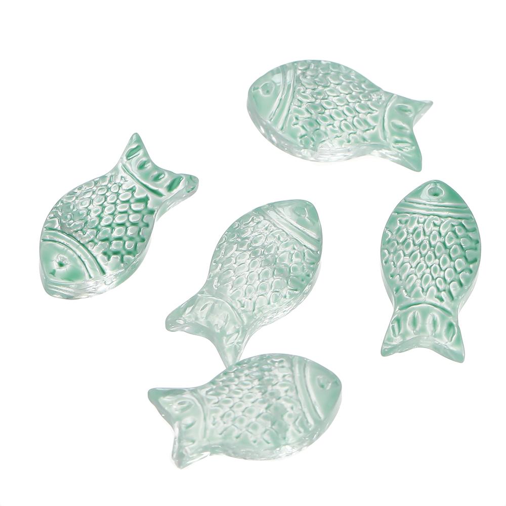 10pcs/lot Gradual Small Goldfish Glass Beads Crystal Czech Spacer Beads For DIY Jewelry Making Necklace Handmade Accessories