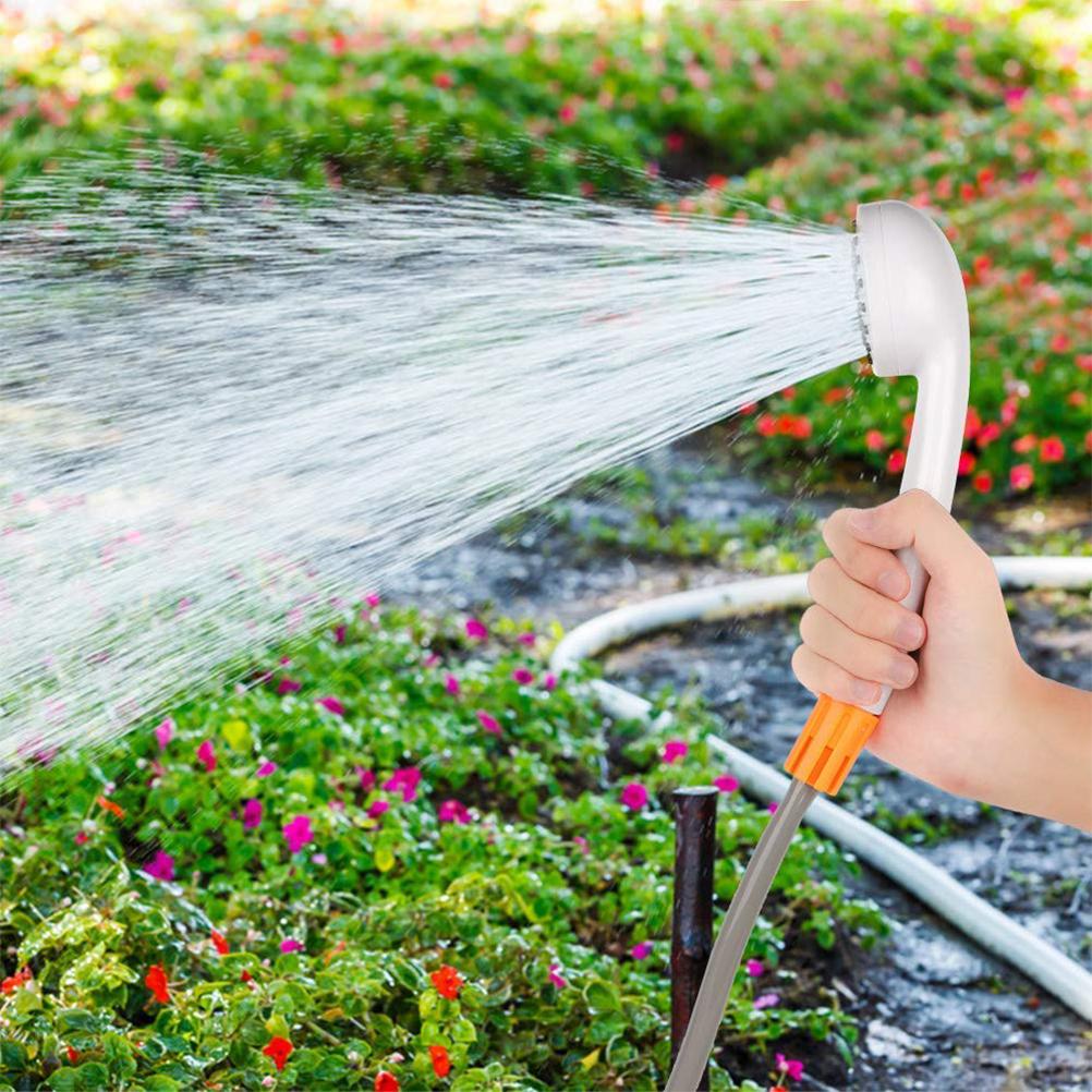 Portable Outdoor Shower Set Camping Shower USB Rechargeable Shower Pump for Camping Hiking