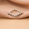 New Retro Popular Personality Chain Shaped 925 Sterling Silver Jewelry Not Allergic Geometric Twist Exquisite Women Rings R196