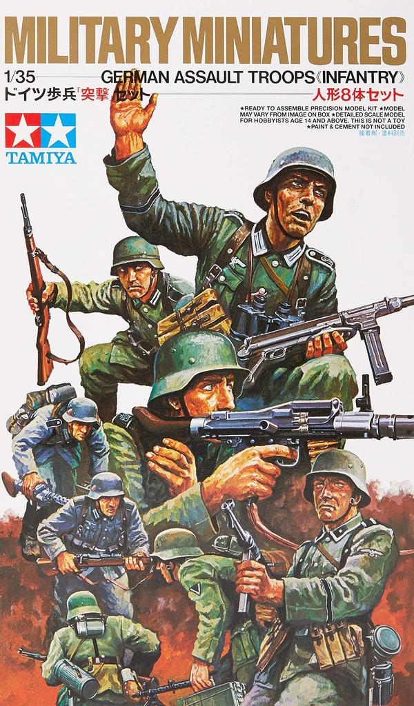 Tamiya Military Miniature Series 30 German Army Infantry Assault Set Plastic Model 35030 1/35 No.