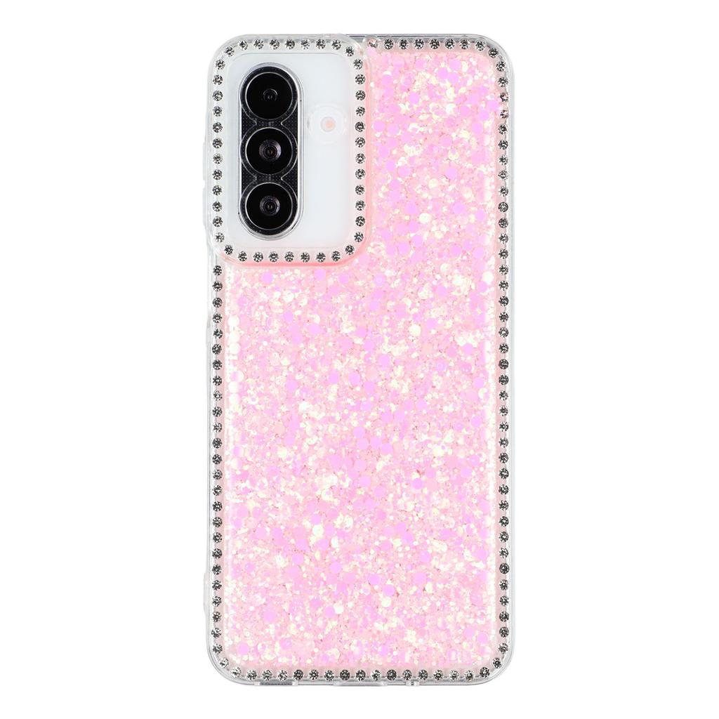 For Samsung Galaxy A56 5G Case Rhinestone Edge Glitter Epoxy TPU Phone Cover
