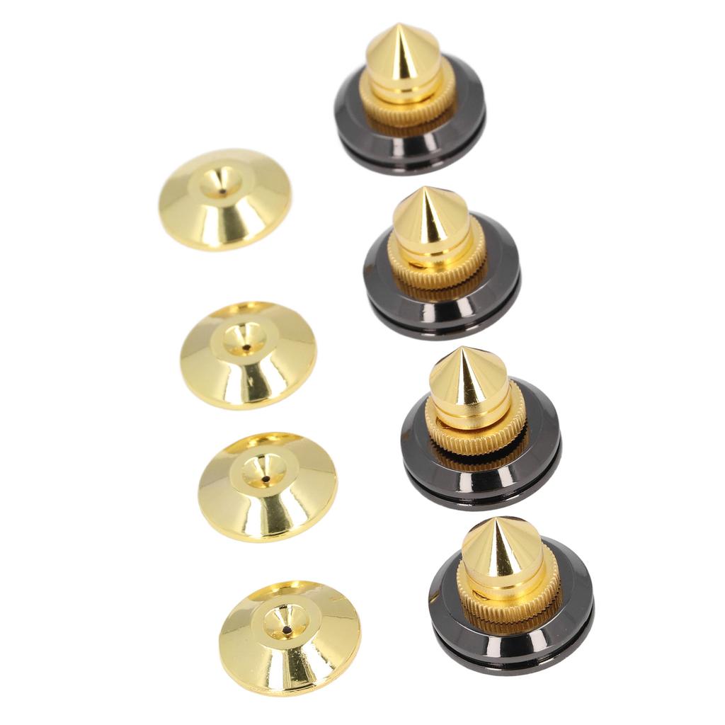4 Set HiFi Speaker Isolation Feet Professional Metal Vibration Damping Speaker Shock Absorber Pads f