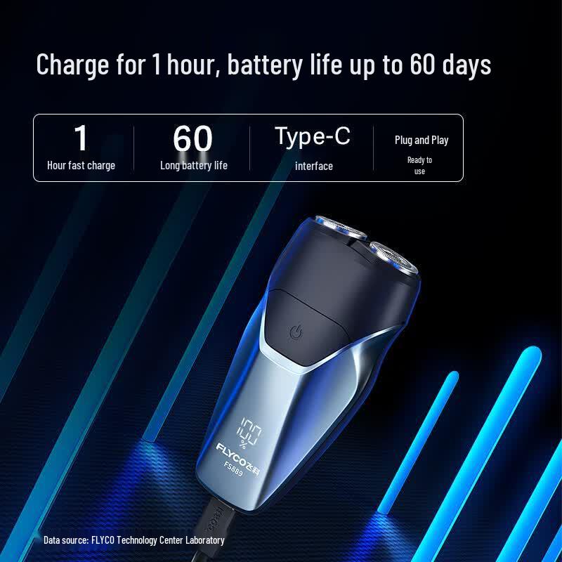 

FLYCO FS889 Portable Dual-Head Electric Shaver