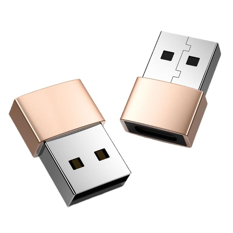 2balení USB2.0 samec na Type C samici Adaptér USB C samice na USB samec pro vysoce rychlý přenos dat Nabíjení