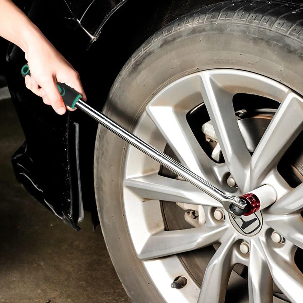 Flex Head Breaker Bar Socket Wrench 15'' 18'' Lever Steering Handle  Equipment Maintenance