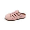 2025 Summer Roman Retro Soft Sole Closed-Toe Slip-On Half Slippers