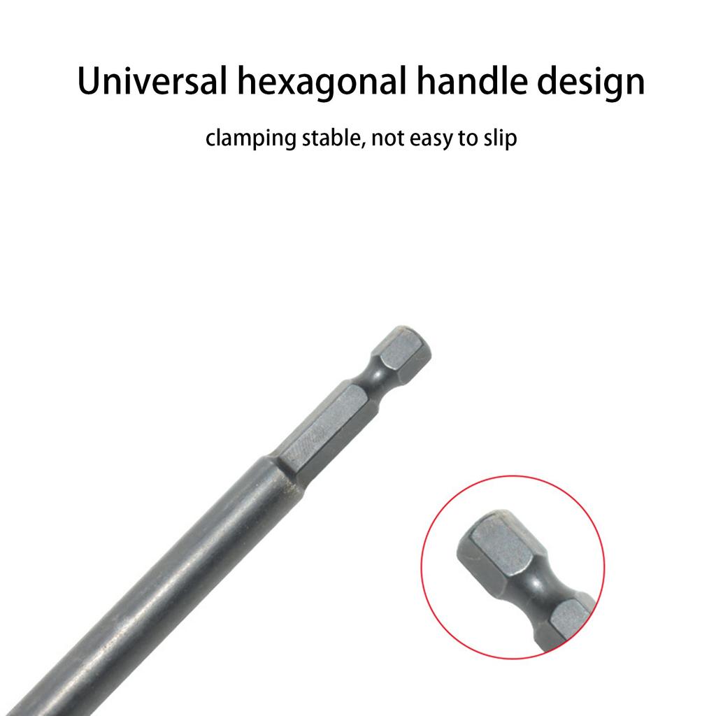 Quick Release Hexagonal Handle Extension Rod 300mm Screwdriver Extension Rod Extended Locking Extension Rod