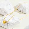 Minimalism Stainless Steel Round Bead Necklace Handmade Chain Collar Necklace Tarnish Resistant Jewelry for Women
