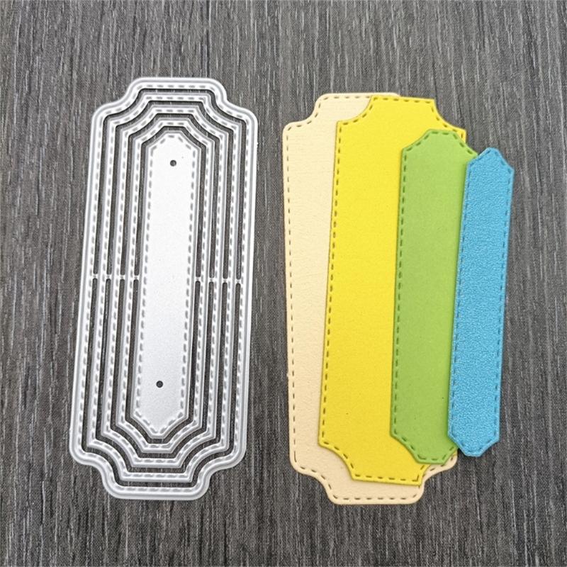 Metal Cutting Dies Label Frame Card Embossing DIY Photo Album Template Mold