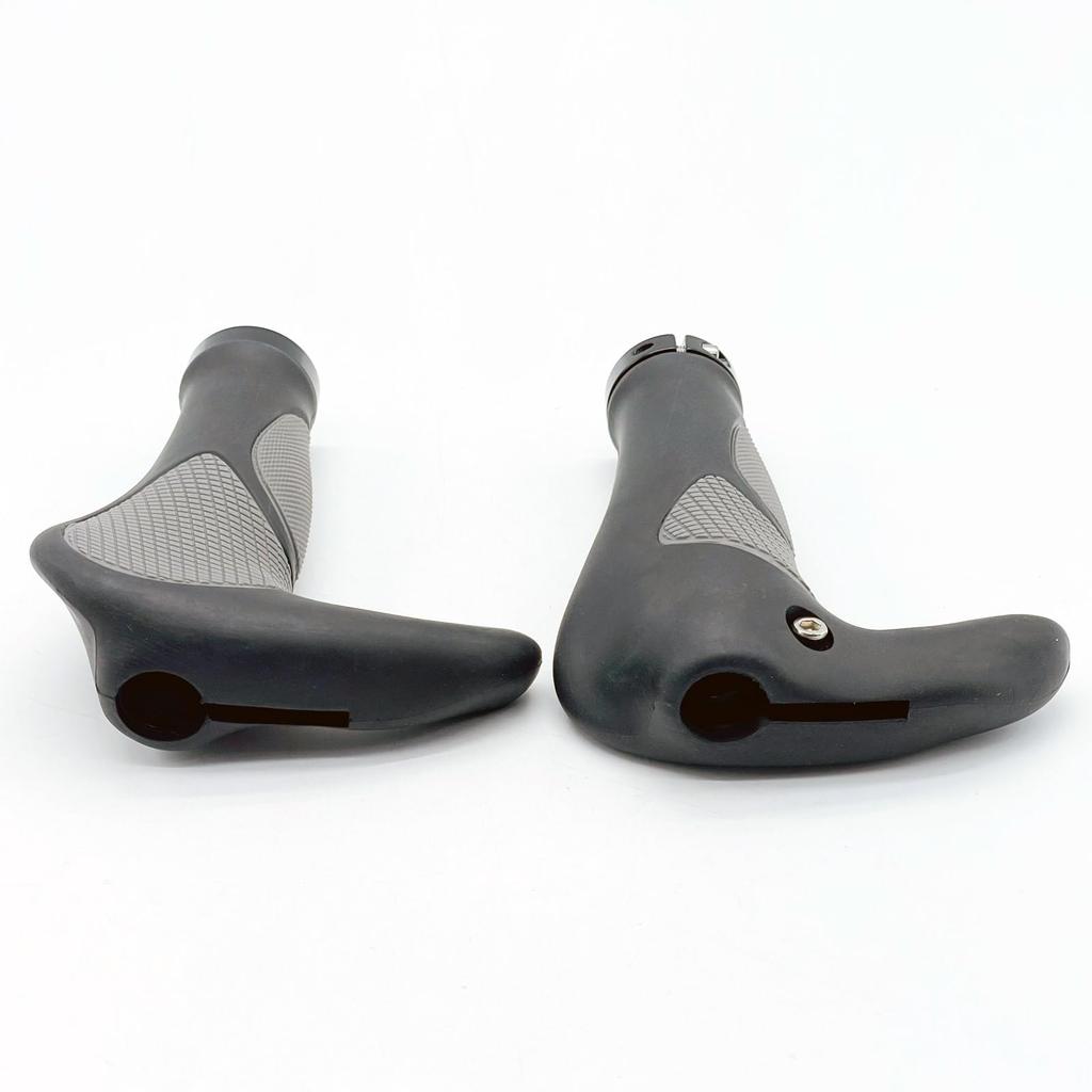 LEXOR Handle Grips Ergo Grips Bullhorn 3 Variations Bullhorn Black Lock-On