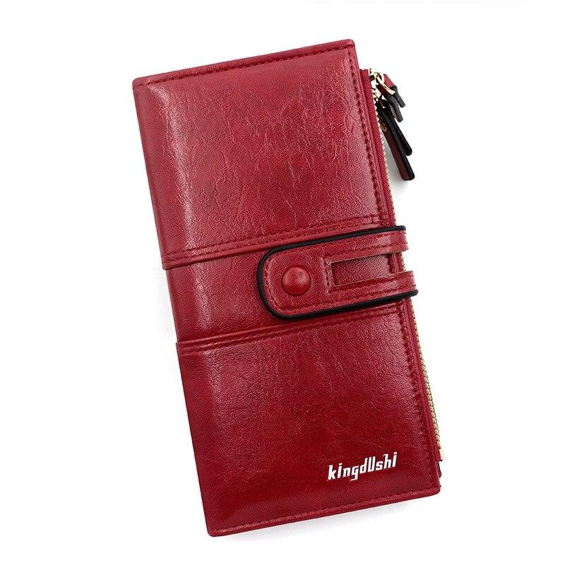 Fashion Wallets for Women Long Slim Credit Card Holder Clutch Wallet Minimalist Coin Purse Brand Classic Zipper Wallets