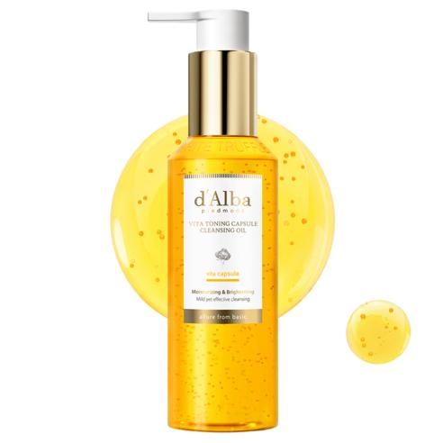 d’Alba Vita Toning Capsule Cleansing Oil 150ml – Brightening Deep Cleansing Oil 150ml