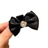 Black Bows Hair Clip For Women Stylish Design Comfortable Lightweight Anti Slip Hair Clip for Daily Party Wear
