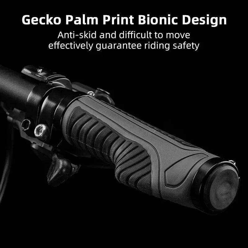 Bicycle Grips MTB Road Bike Double Lock Rubber Handlebar Grips Anti-Skid Shock-Absorbing Bike Grips Handlebar