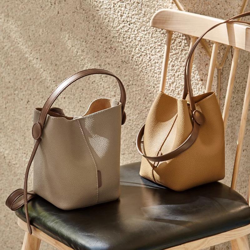 Bag Women 2025 New High-end Sense Commuter Vegetable Basket Bucket Bag Summer Versatile Messenger Portable Women's Bag