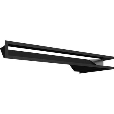 Vent Cover LUFT Corner Left 80x40x9 Black