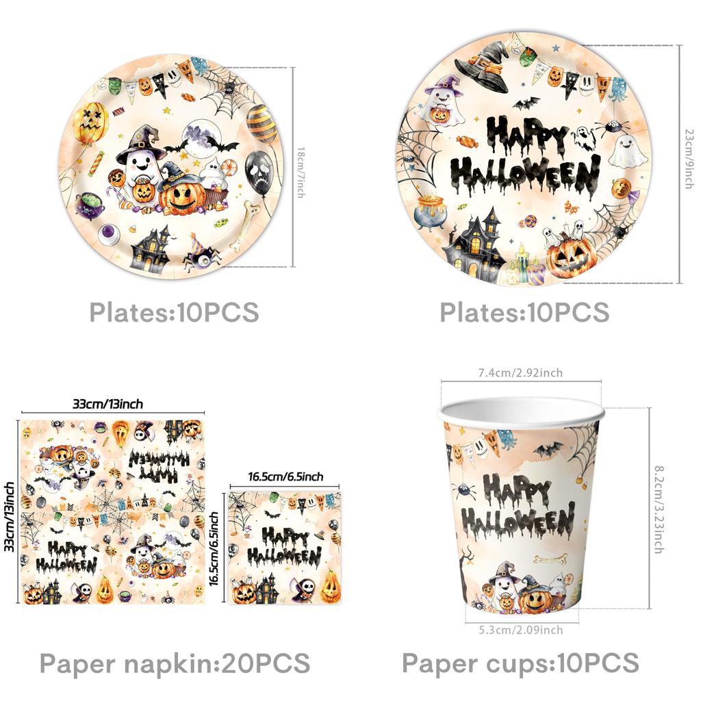 Ghost Theme Halloween Party Decor Kit For Spooky Celebration