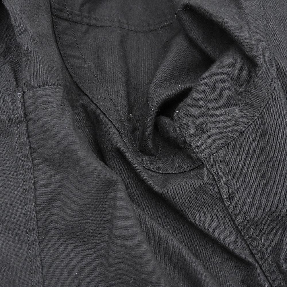 BLACKCOMMEdesGARCONS Men's Round Collar Velvet Shirt, Black, Size XS, 1S-B010 tops XS blackUsed