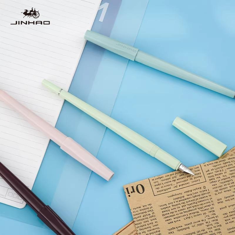 JINHAO 1001 Slender Long-barrel Fountain Pen for Students and Children Practicing Hand-drawing Stationery Office School Supplies