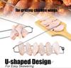 Outdoor Stainless Steel Barbecue Fork Grill Roast Chicken Rack Grill NewSingle Row Kebab Maker BBQ Tools Kitchen Supplies