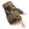 Sports Tactical Anti-Slip Gloves Black Hawk Half Finger Men's and Women's Camouflage Riding Mountaineering Anti-Slip Bare Finger Paratrooper Gloves