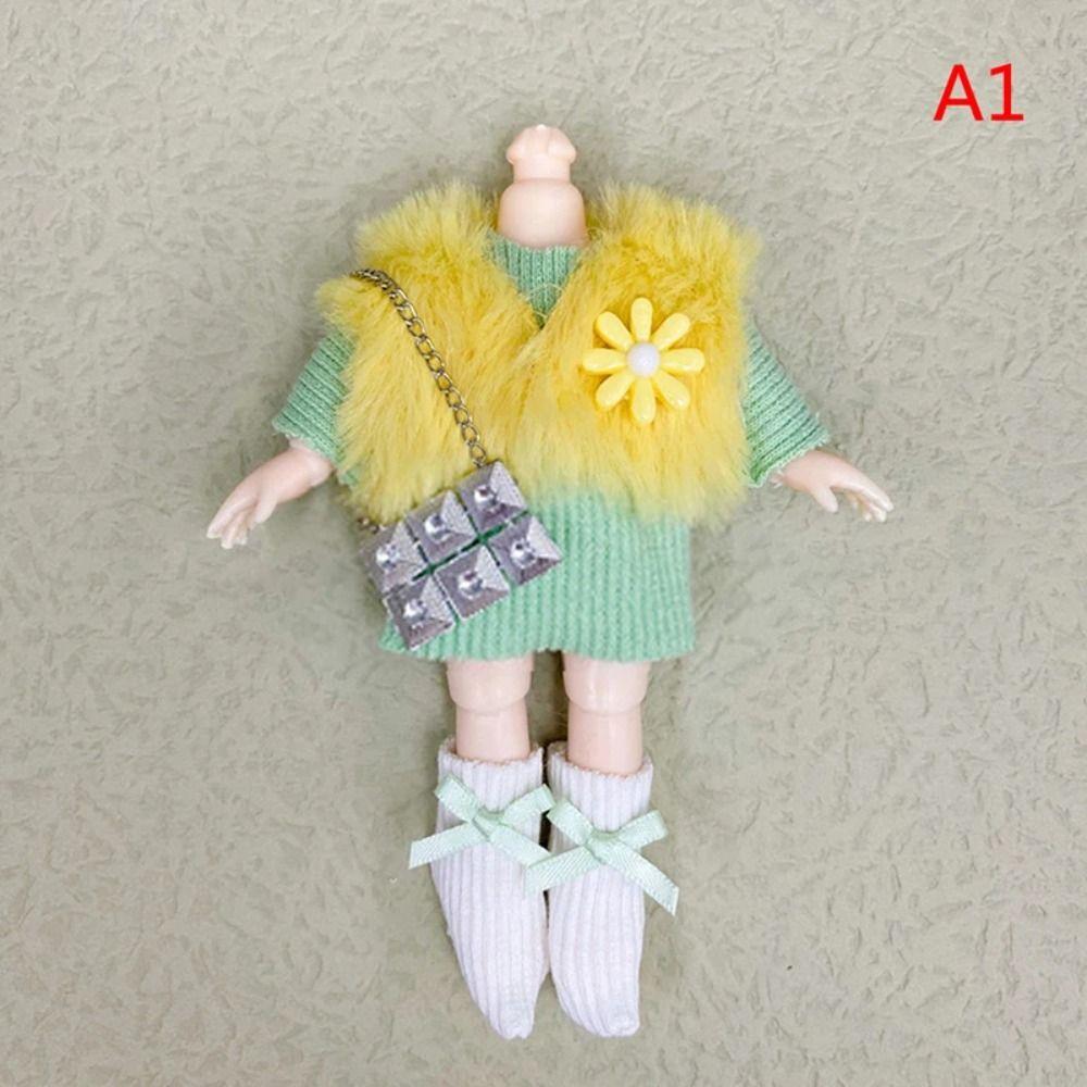 Replacement Outfit 16cm Doll Clothes Suit Plush Patch Cute Clothes Set  Girl Gift