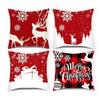 New Christmas Pillow 4 Combination Picture Pillow Cushion Pillowcase Home Office Pillowcase