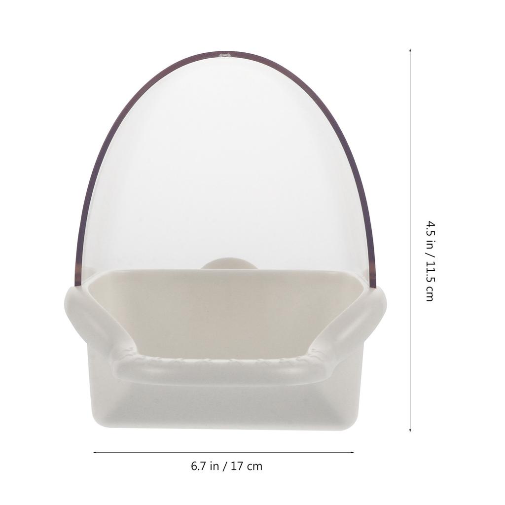 Parrot Feeder Plastic Reusable Hanging Bird Food Box Creative Design Bird Supply for Garden Yard Parrot Feeder