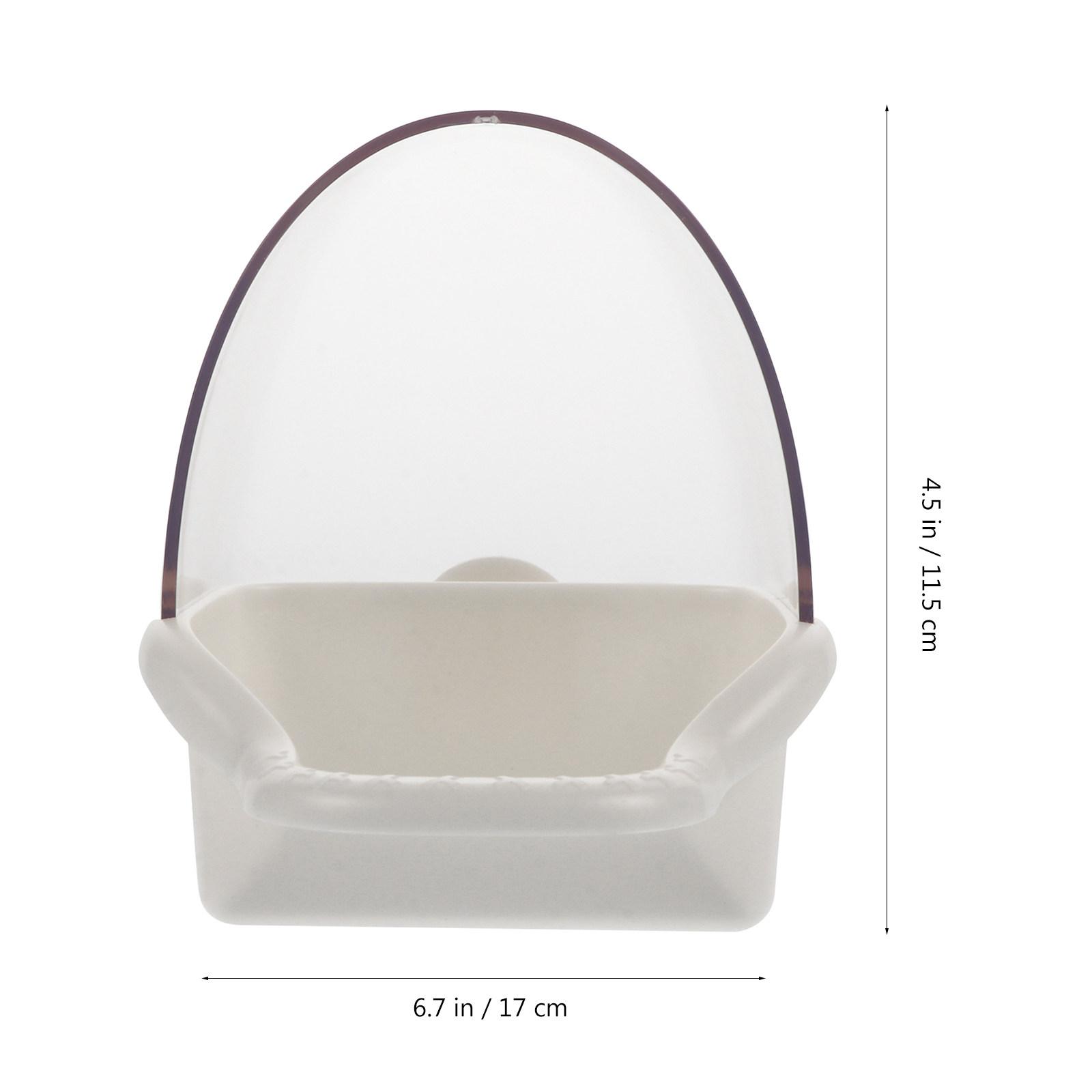 

Parrot Feeder Plastic Reusable Hanging Bird Food Box Creative Design Bird Supply for Garden Yard Parrot Feeder