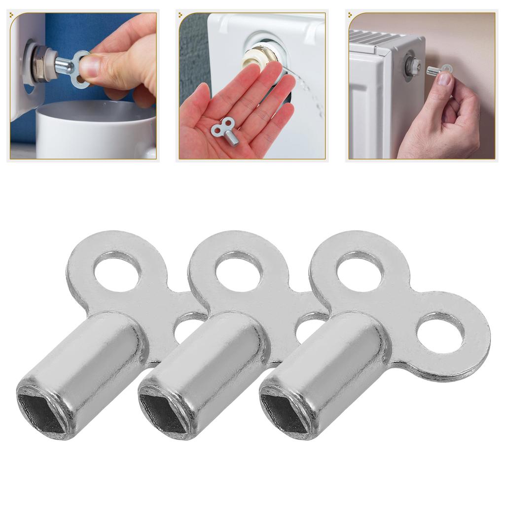 6/8pcs  Radiator Valve Key Faucet Keys Radiator Water Tap Plumbing Bleeder Key Air Vent Central Heating Tool Radiators Bleeding