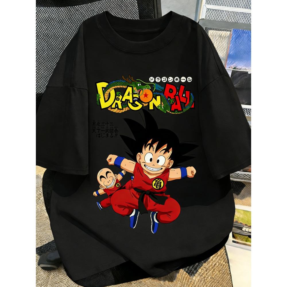 Summer Plus Size Dragon Ball Anime Cartoon Printed Men WomenTshirt Casual Parent Child Tops Fashion Street Wear Harajuku Y2K