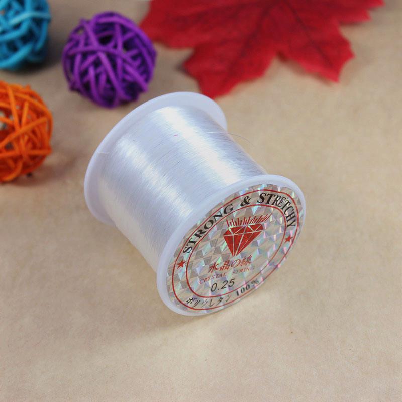 DIY Beading Materials: Transparent Nylon Crystal Thread, Non-Elastic Fishing Line for Handcrafts